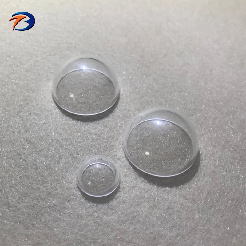 Custom half spherical glass dome lens for decoration