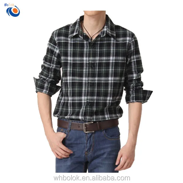 mens slim flannel