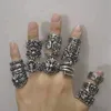 Factory wholesale new 925 sterling silver ring European style Chrome heart punk heart ring