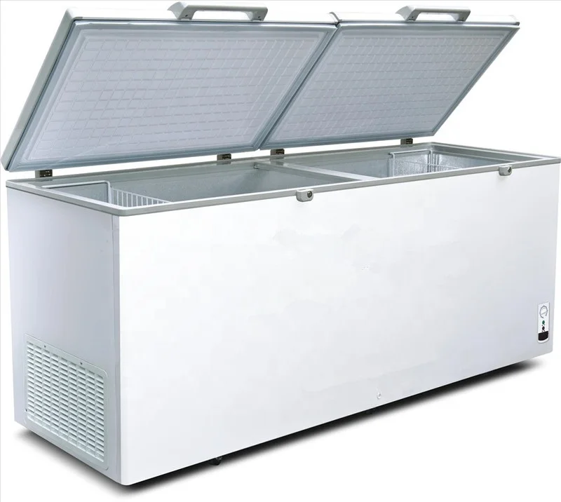 700l Supermarket Commercial Chest Freezer For Ice Cream With Wheels