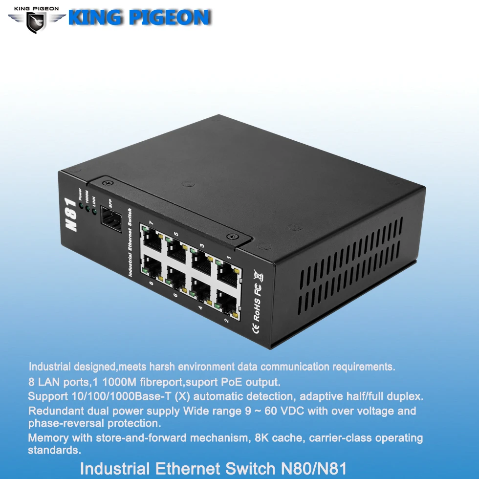 8 Port Poe Industrial Network Switch Buy 8 Port Network Switch,Poe