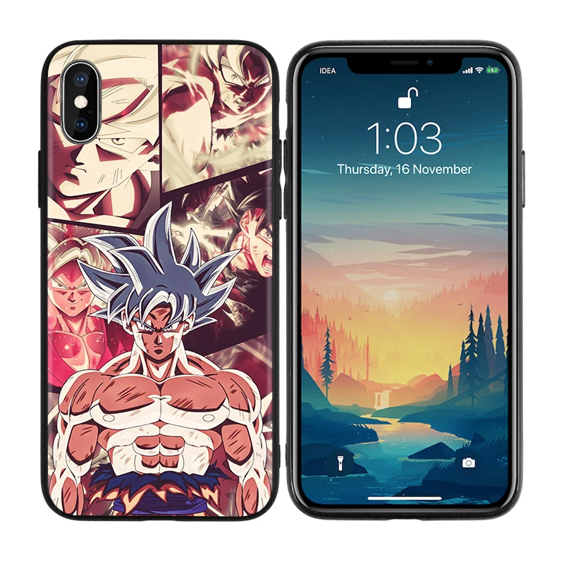 Custom Printed Design Anime Black Phone Case For Iphone 7 8 Se2020 11