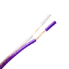 Customized BC/TC/OFC/CCA/pure silver twisted 2 core transparent rohs monitor speaker cable wire for sound audio 100roll price
