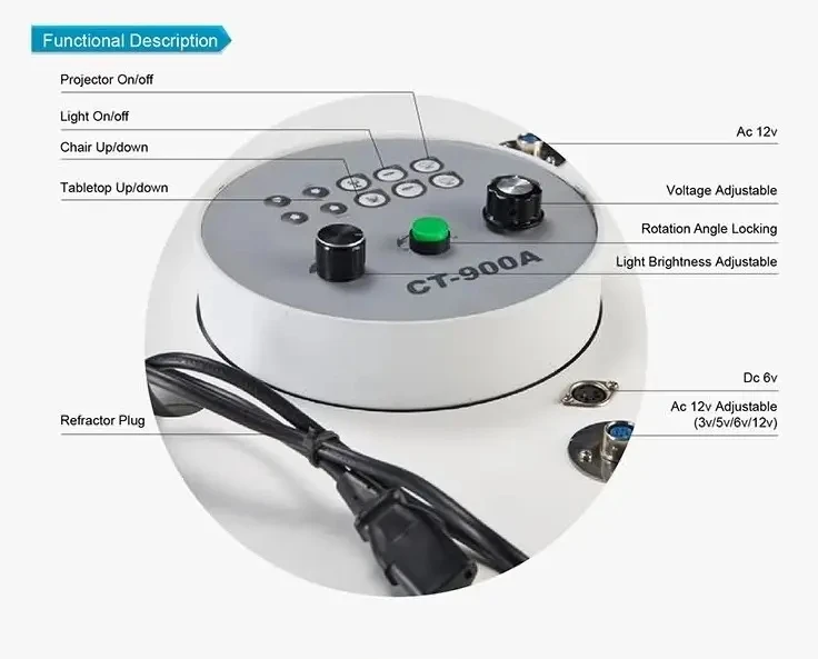 Rightway Brand Customized Factory Wholesale S-900A Ophthalmic Units Combined Table And Chair