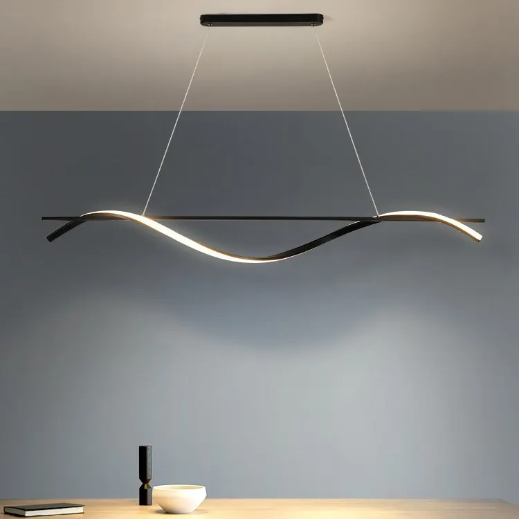 220V special-shape led pendant ceiling light simple chandelier led lamps for office pendant light with remote chandelier lights