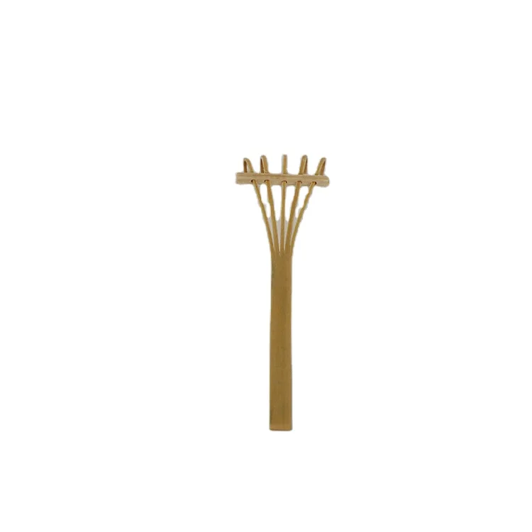 
Professional manufacture cheap 5 teeth mini bamboo rake with bamboo 