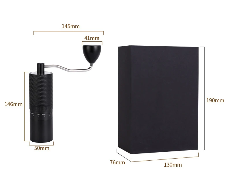 Manual Coffee Grinders External Adjustment Fine Diagonal Stripe Solid Wood Metal Handle Durable Washable Lightweight Compact supplier