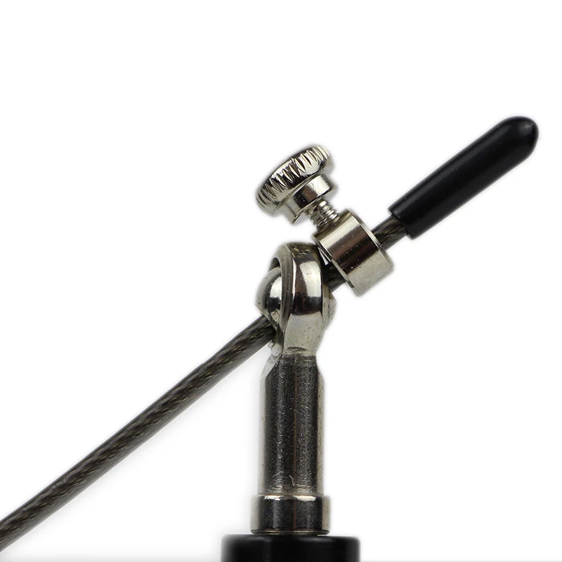 High Fast Speed Rope Wire Rope Jump Skipping Black Rope Aluminum Handle Adjustable Steel For
