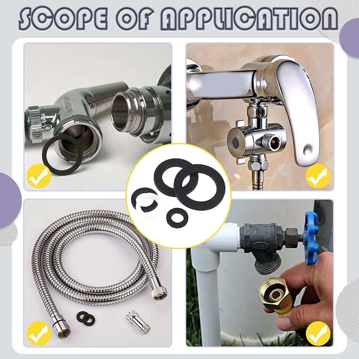 Custom Different Sizes Rubber Production Seals Food Grade Silicone