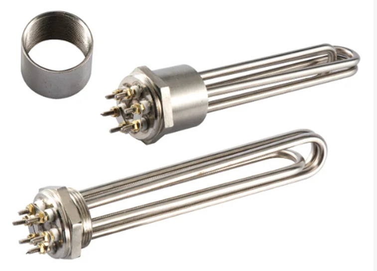 3000w Three Phase Electric Rod Coil Water Immersion Type Heater With