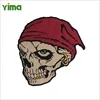 Large Skull patch cool embroidery sequin sew on patch for clothing t shirt