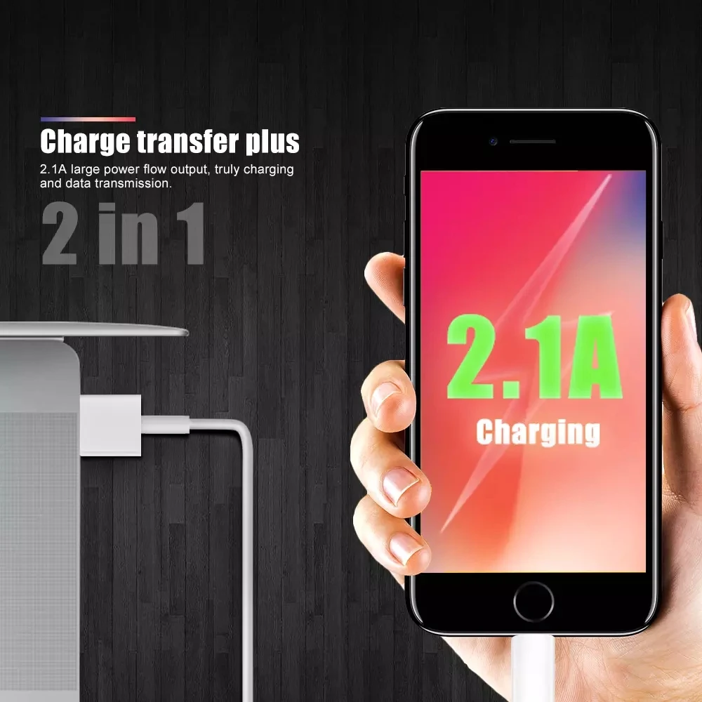 Premium USB Cable for iPhone 2.1A Fast Charging USB Data Cable For iPhone Charger Cable For iPhone Charger 
