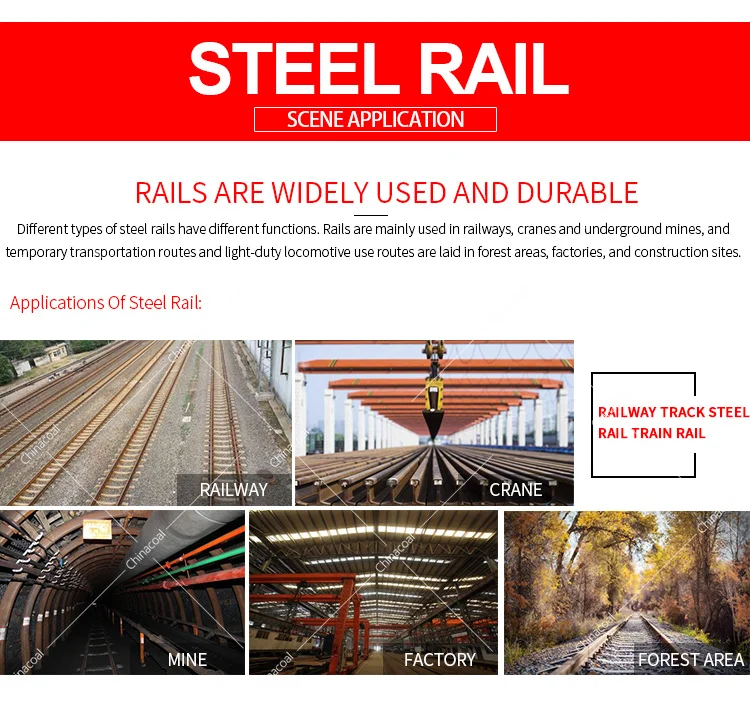 Steel Rail of Different Standards for Railway Track