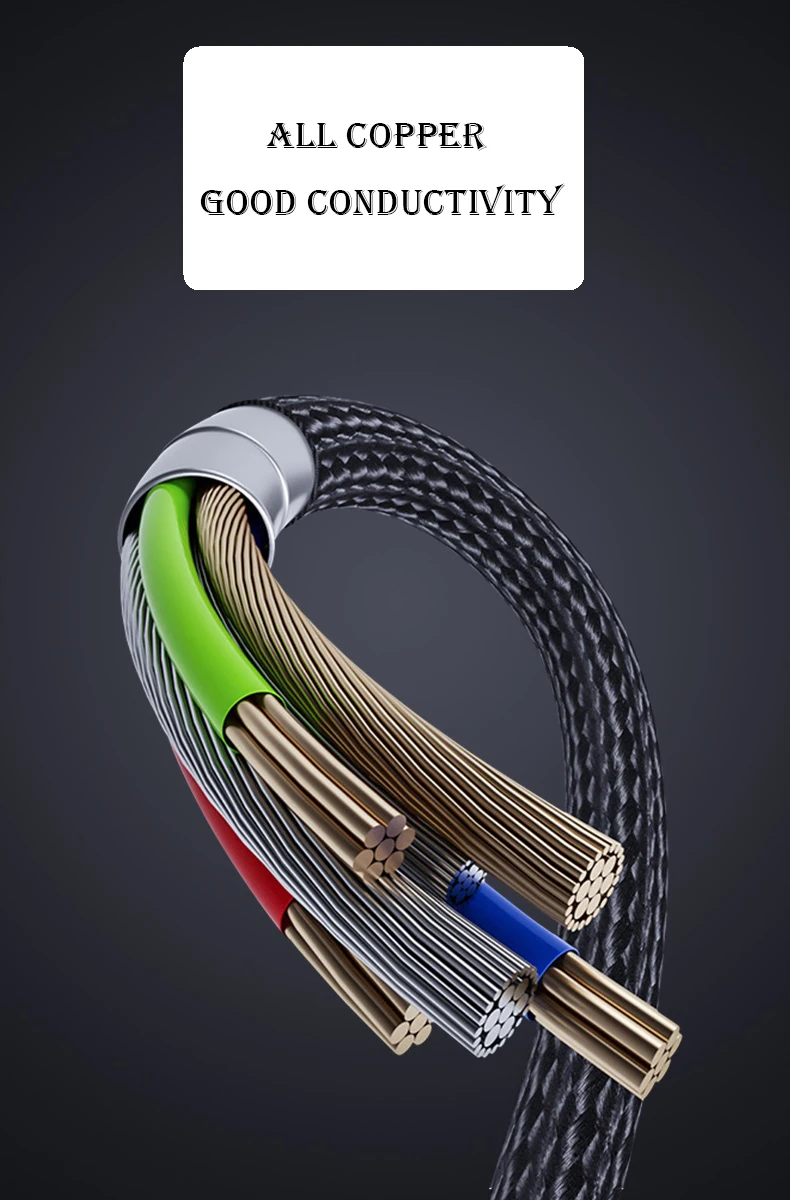3 in 1 Usb Magnetic Braided Usb Data Magnetic Charging Cable - ANKUX.COM