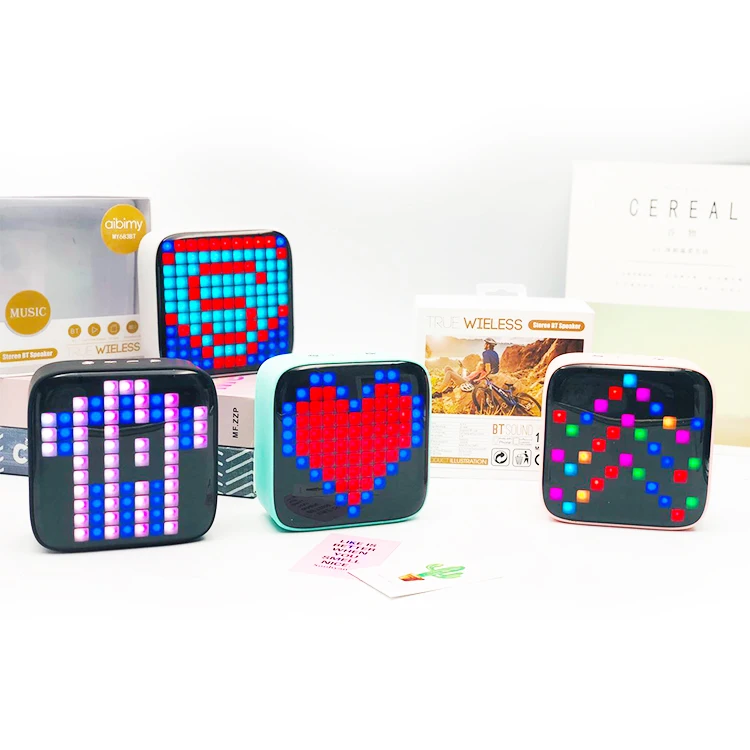 Amazon Hot Selling Divoom Tivoo LED Speaker Pixel Art DIY Box RGB Programmable 16X16 LED Bluetooth Speaker - ANKUX.COM