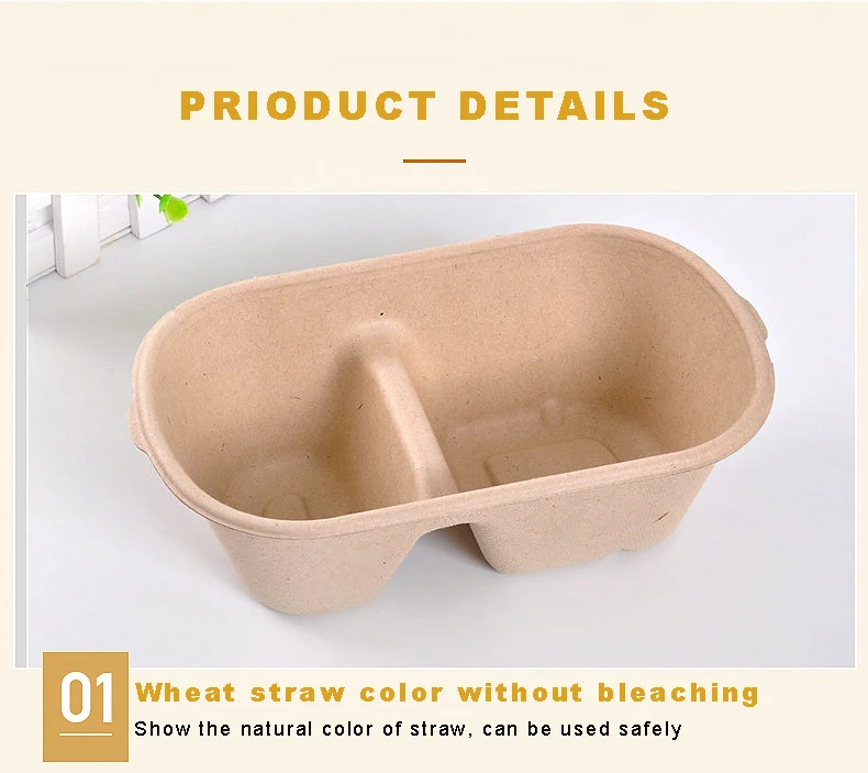 Biodegradable Disposable Eco Containers Food Box,Carryout Lunch Meal