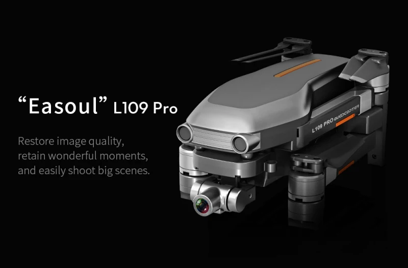 L109 Pro GPS Profissional Drone with HD 4K Camera 2-Axis Anti-Shake Self-Stabilizing Gimbal 5G WiFi FPV RC Quadcopter Helicopter