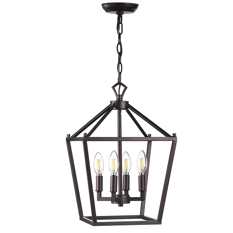 Schwarz Metall Klassischen Traditionellen 4-lampe Laterne Lampe