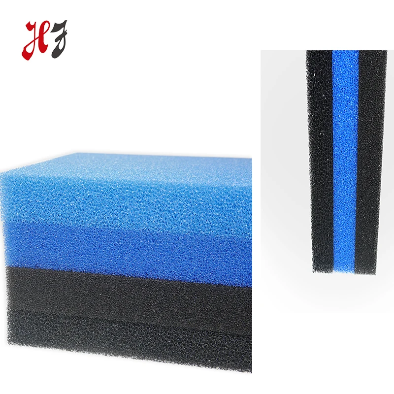 China Manufacture Polyurethane Open Cell Mesh Filter Foam With Black