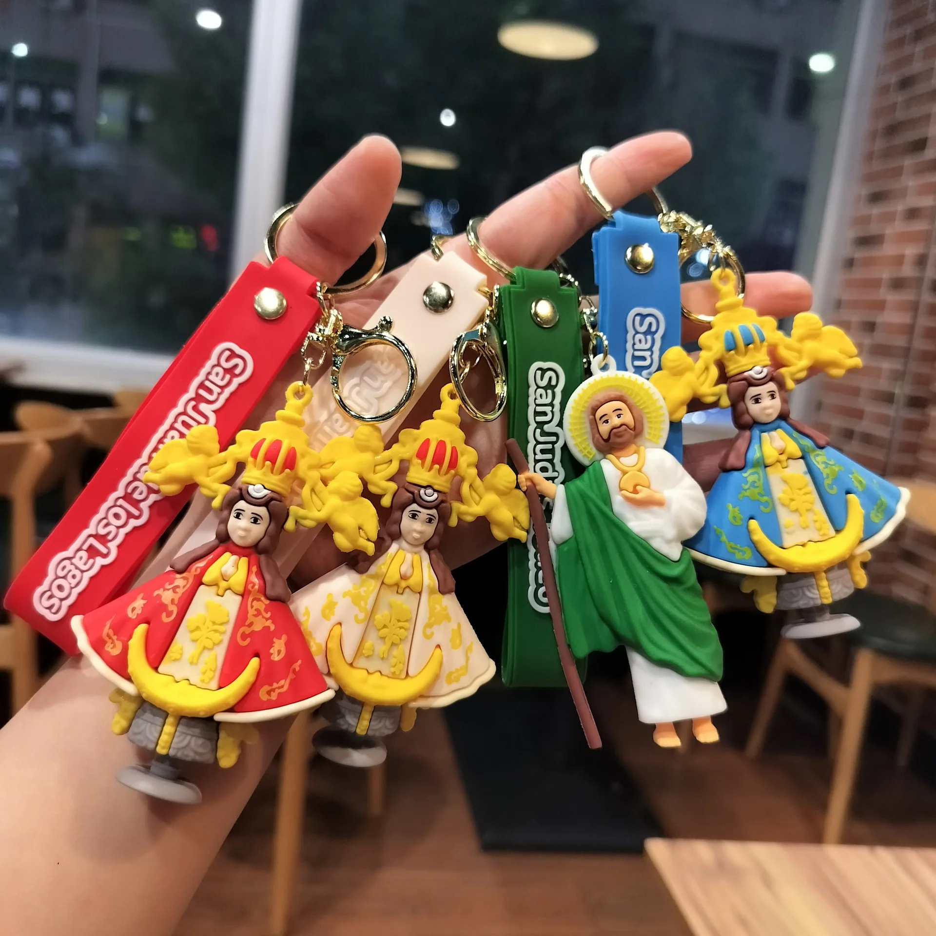 Religouse Keychains Religious Keychain - Jesus Virgen De Guadalupe Keyring