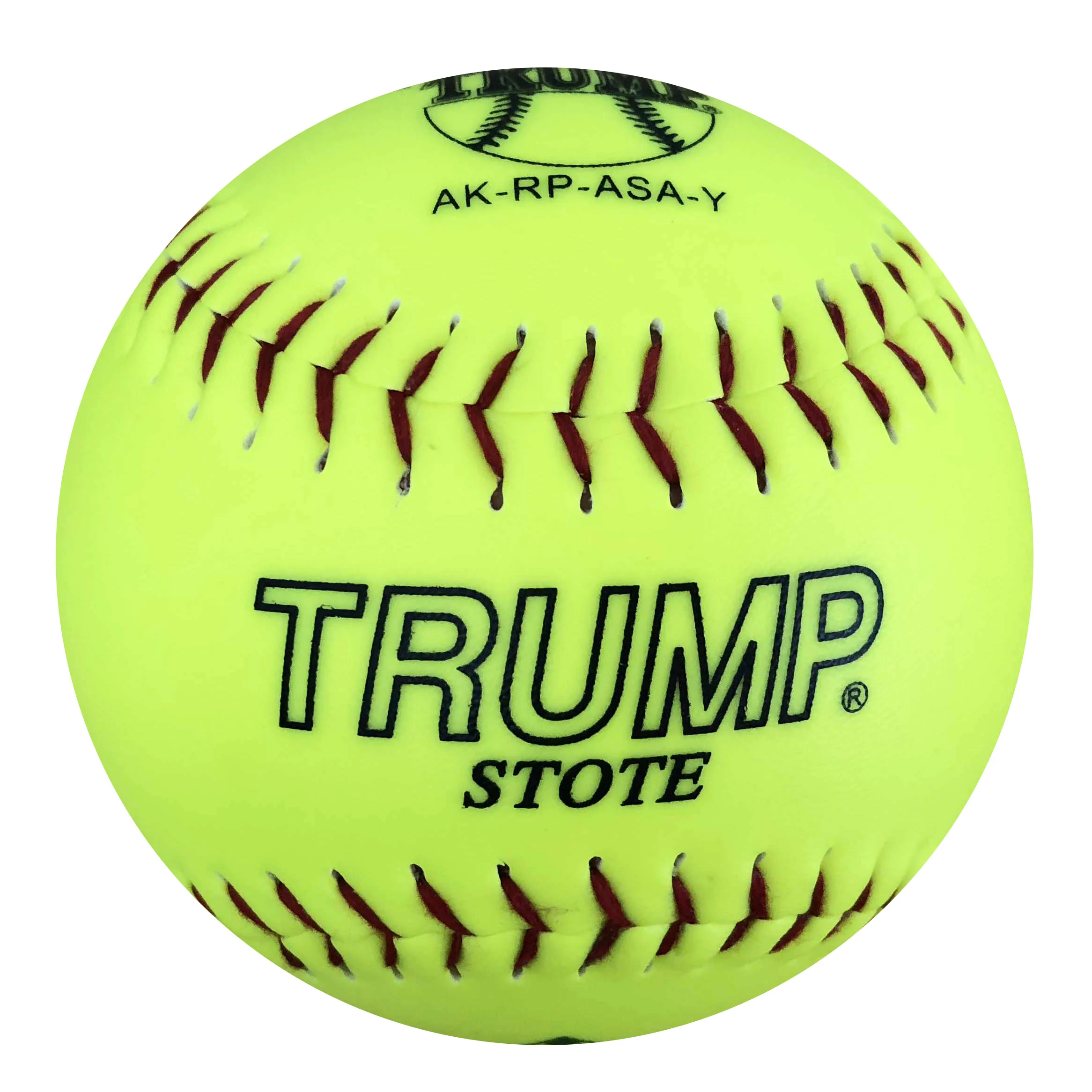 Cor.52,300 Lbs Compression Slow Pitching Optic Yellow Leather+ Polycore 12'' Softball Balls