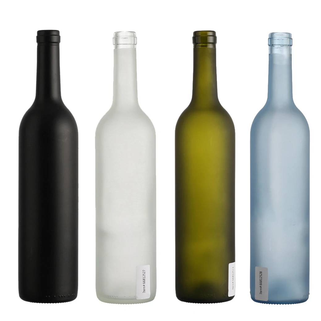 liqueur Bouteille de vin 750 ml sans/avec bouchon Bouteille en verre Bouteille vide pour vin 48 Stk vert 3 couleurs ohne Korken 