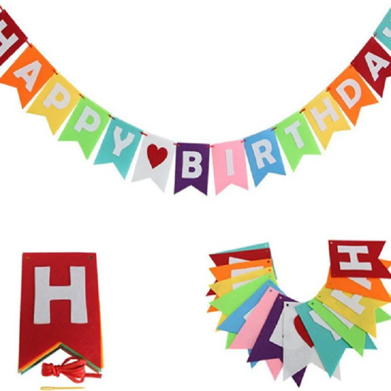 wholesale from factory felt string flag