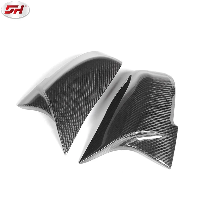 replaceable dry carbon fibre rear view mirrors with bullhorn models for BMW 1234 series X1/F30