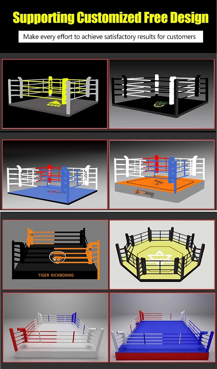 customized size floor boxing ring wrestling ring de boxeo