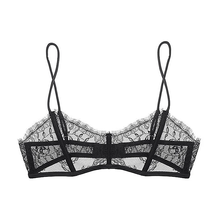 Sexy Black Net Bra Designs Ladies Fancy Bra Panty Set Women G-string ...