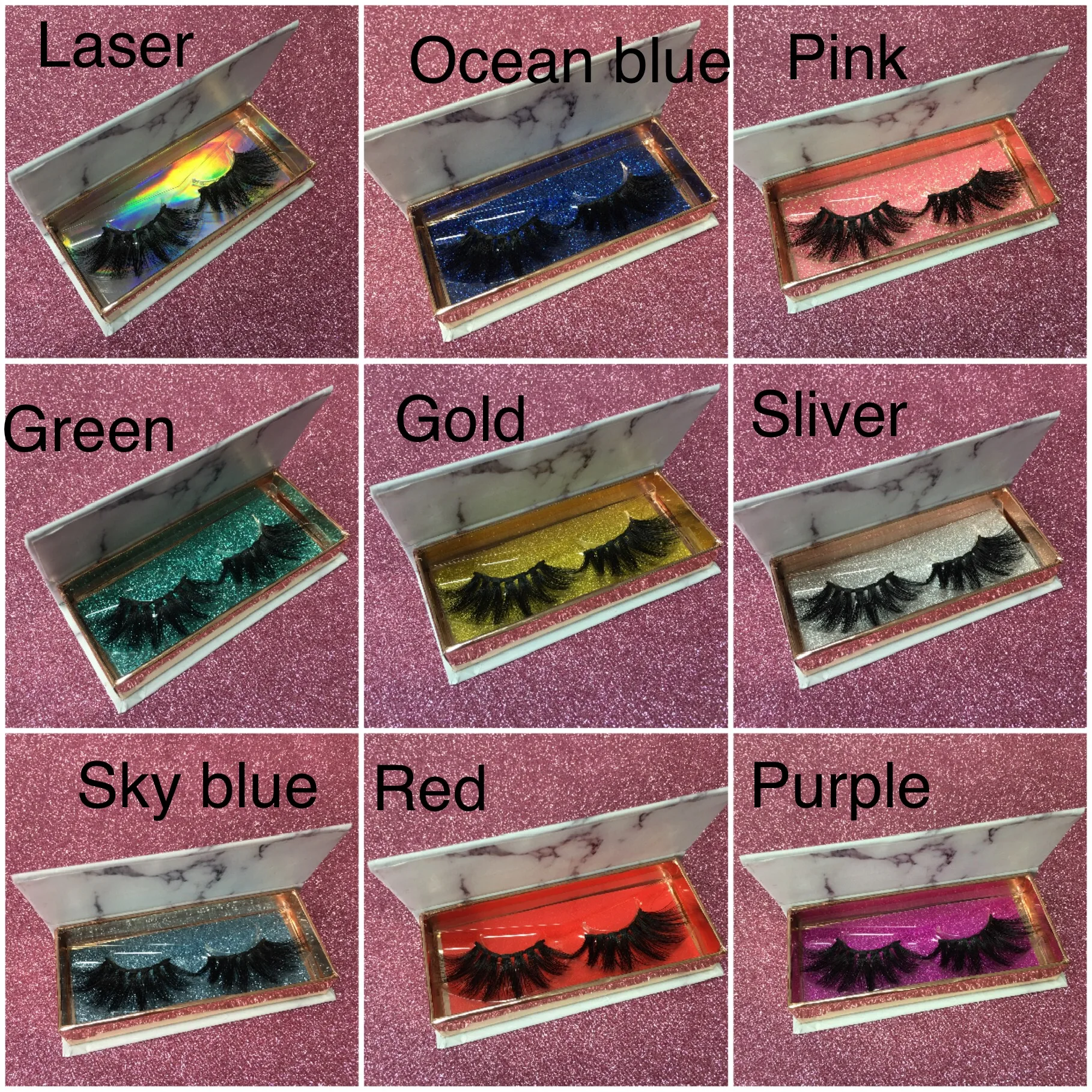 2022 New Arrive Mink Color 25mm Eyelash Extension Wholesale Lash Washer