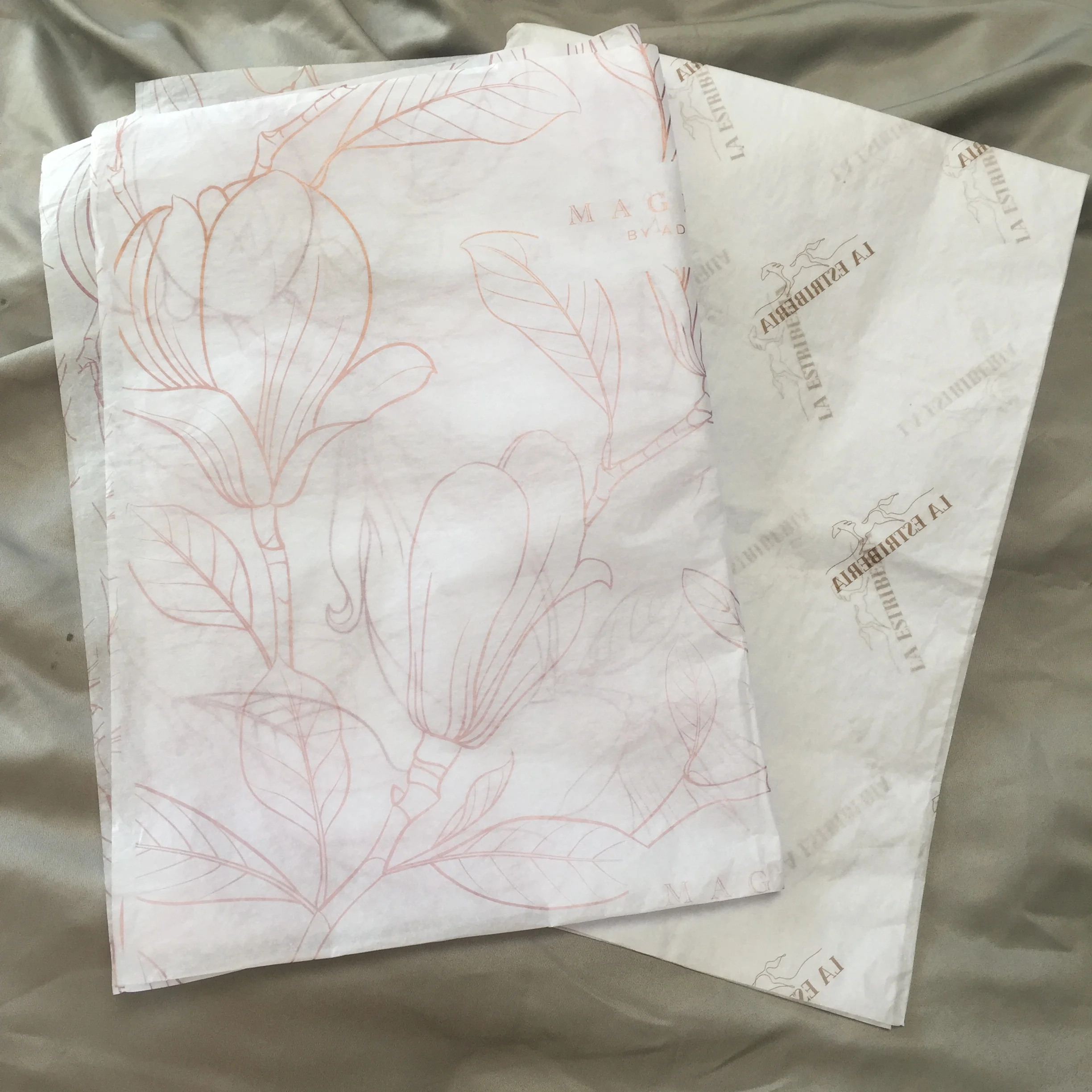 17g Wholesale Packaging Customized Logo Recycled Tissue Wrapping Paper