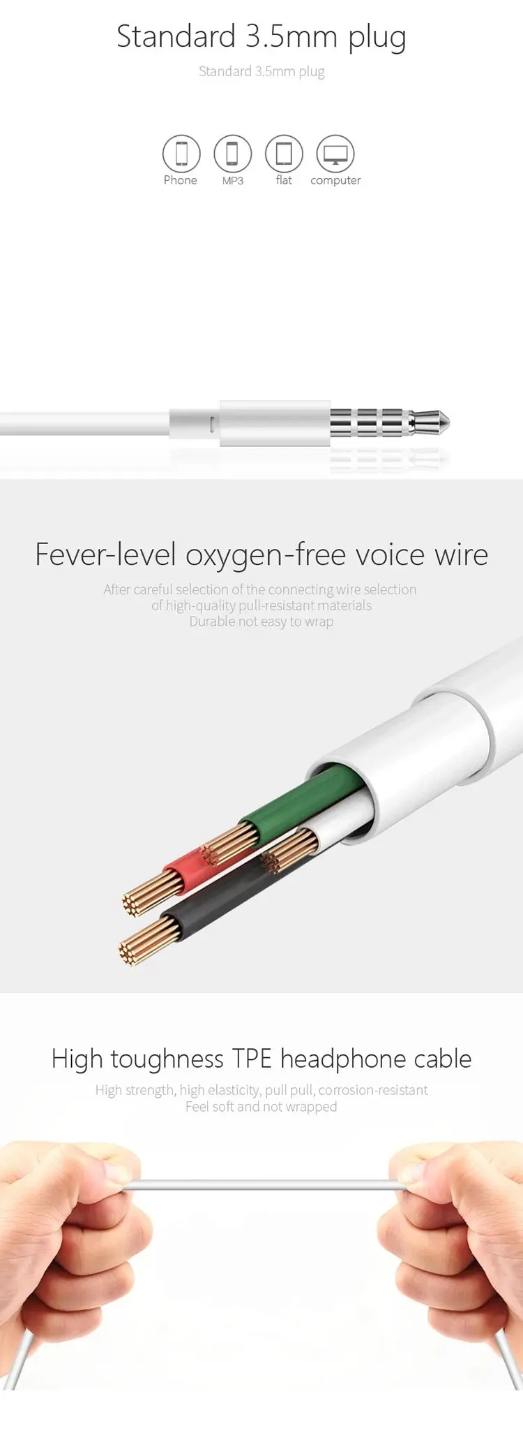 Shenzhen high quality low price earphones for mobile phone wired headphone,PVC in-ear wired cartoon earphone