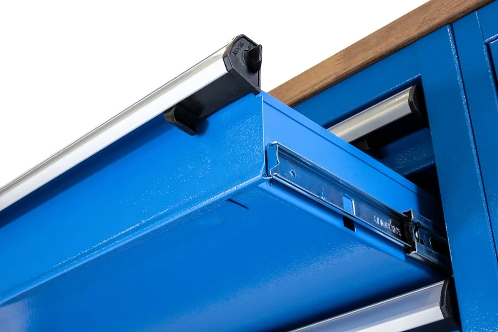 Customized Premium Modular Storage Metal  Empty Tool Trolley Tool Cart Blue supplier