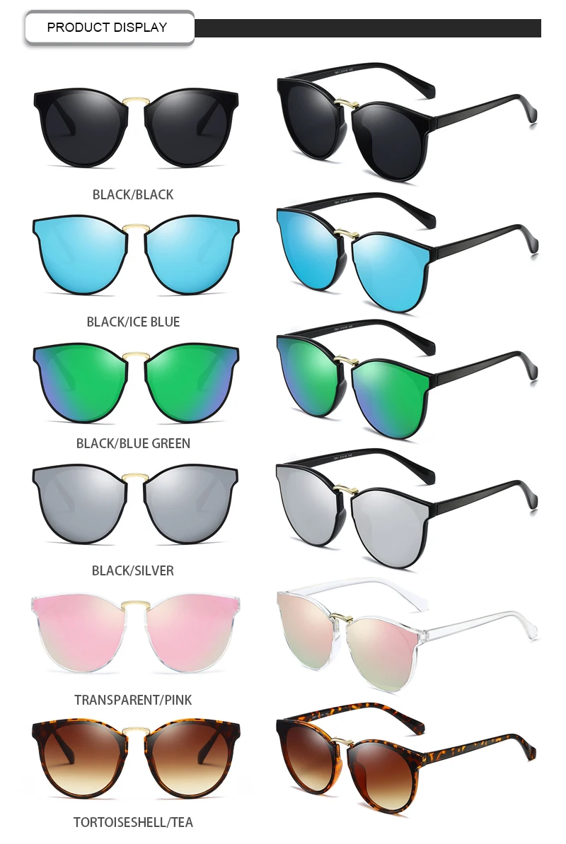 Promotional Sun Glass Retro Sand Color HD Cat Eye Women Men SunGlasses