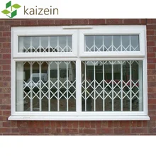 Decorativo retr&aacute;til de a&ccedil;o galvanizado grade de seguran&ccedil;a do windows e porta &agrave; prova de roubo