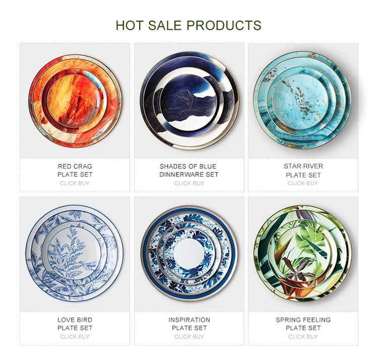 Wholesale Bone Ceramic Plate Set Wedding Charger Plates Dubai Gold Rim Dinnerware Set Buy