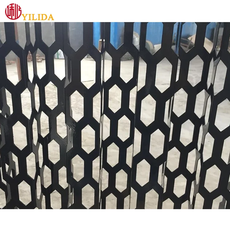 Anping Corrugated perforated mesh for curtain wall cladding