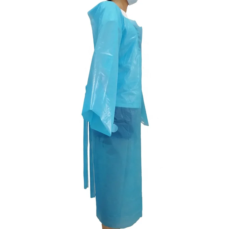 Environmental Cpe Disposable Plastic Apron With Sleeves Buy Wholesale