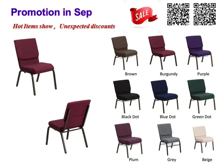 Interlocking Purple Padded Wholesale Cheap Used Church Chairs For Free