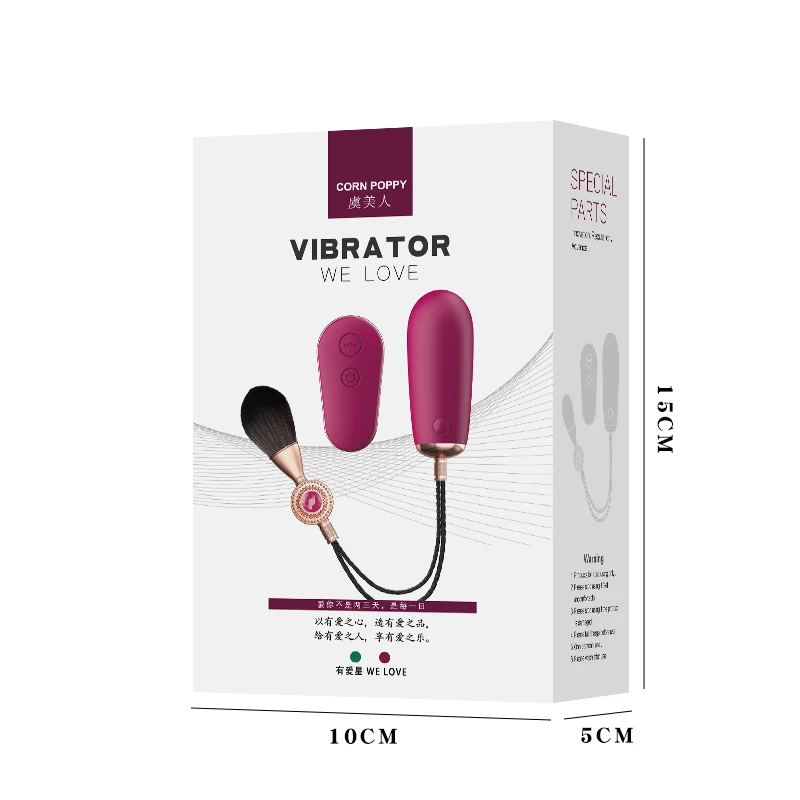 Product packaging and included accessories for clitoral bullet vibrator