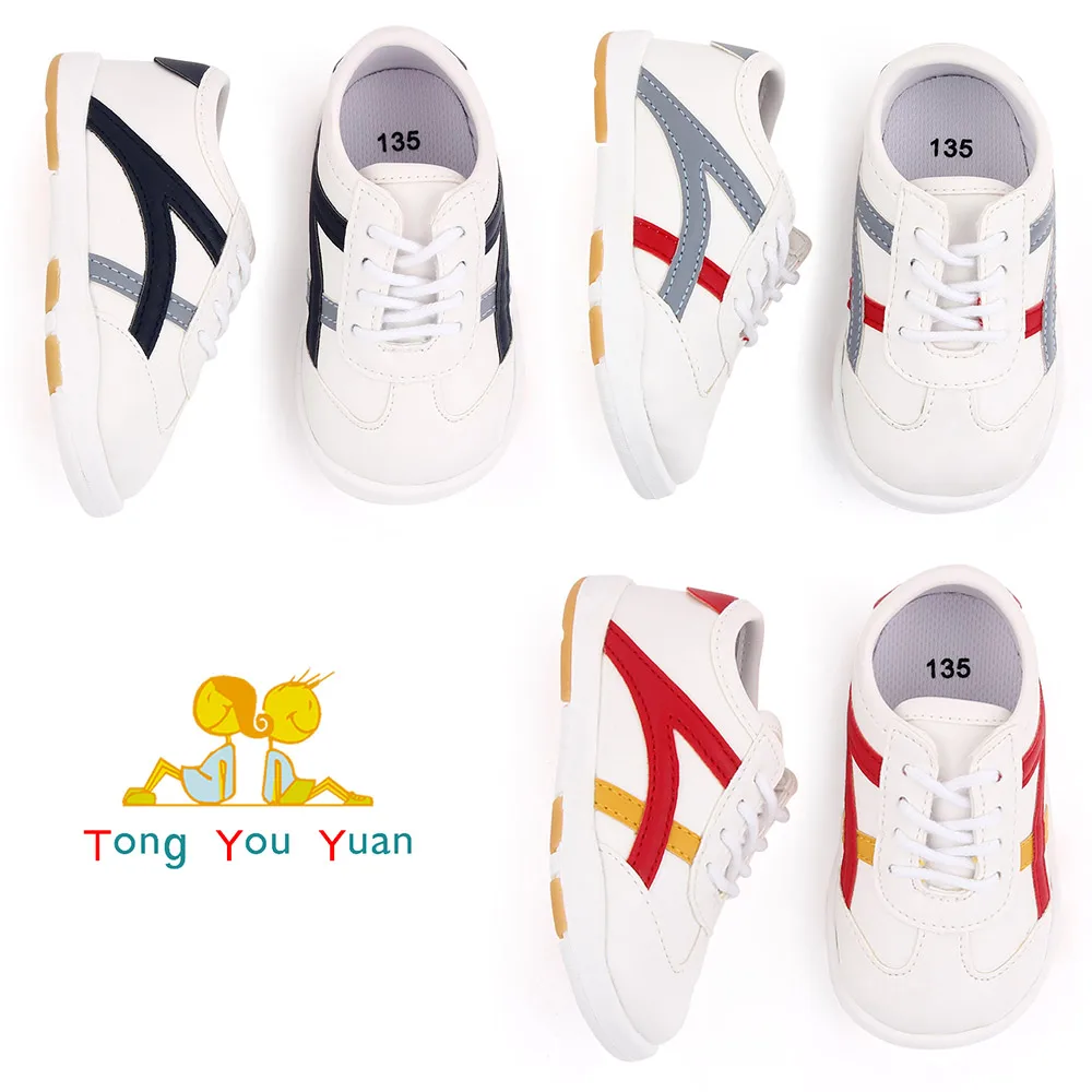 Hot Sale Causal Sport Style PU Leather Toddlers Baby Shoes for Boys and Girls Unisex details