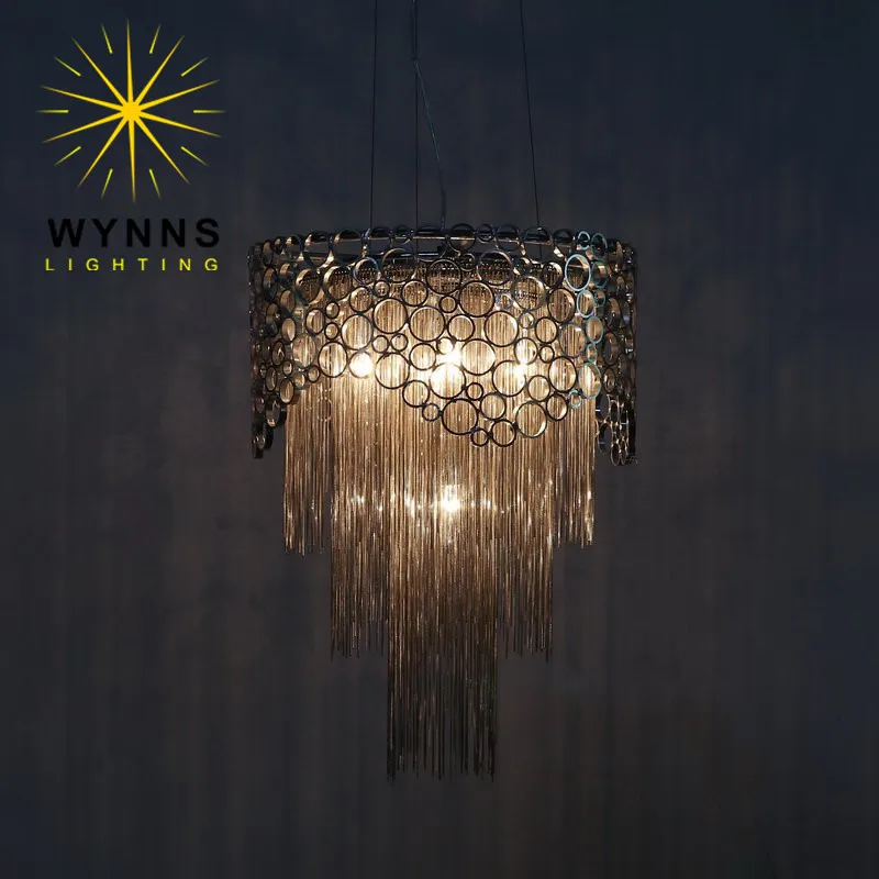 Modern Atlantis Cameo chain chandelier lamp
