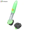 Soap control dish wand dish washing with sponge scourer brush