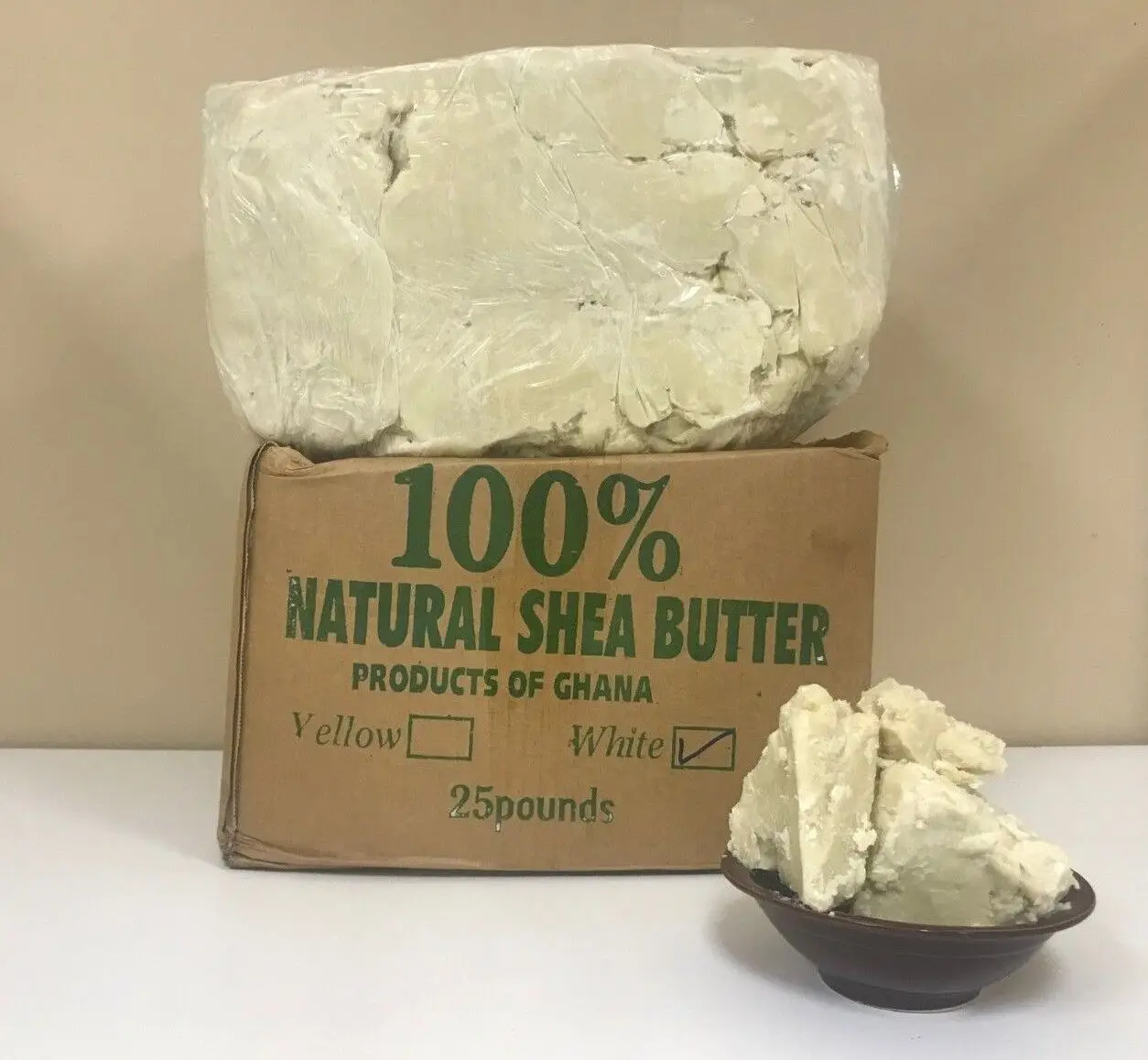 Raw African Shea Butter 32 Oz. Bulk 100 Pure Natural Unrefined Ivory