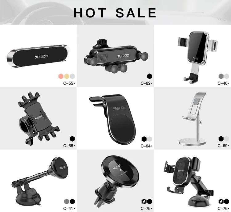 Length Adjustable Telescopic auto tablet mount Windshield 6Pcs Magnet Magnetic Mobile Phone Holder For Car