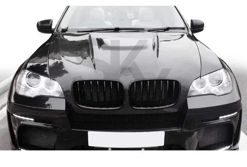 Hm Style Carbon Fiber Engine Hood For Bmw X5 E70 Tuning Bonnet Carbon 