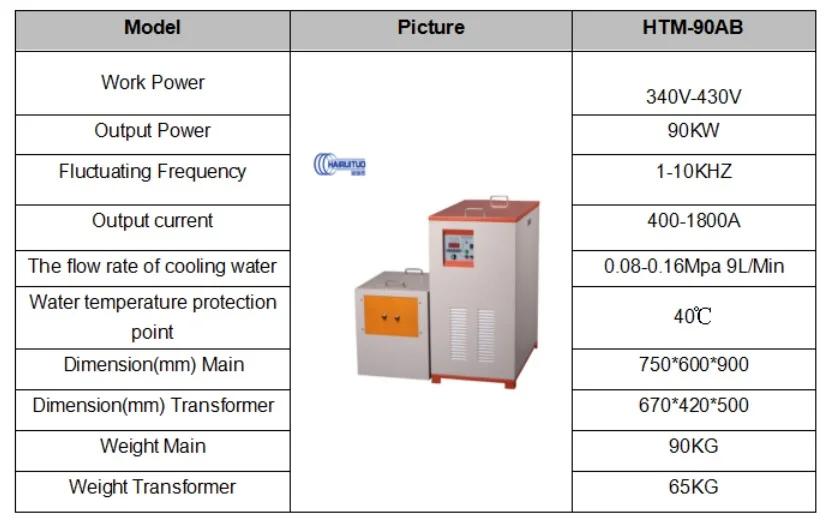 90KW Metal forging Medium frequency induction heating Equipment for melting and heating