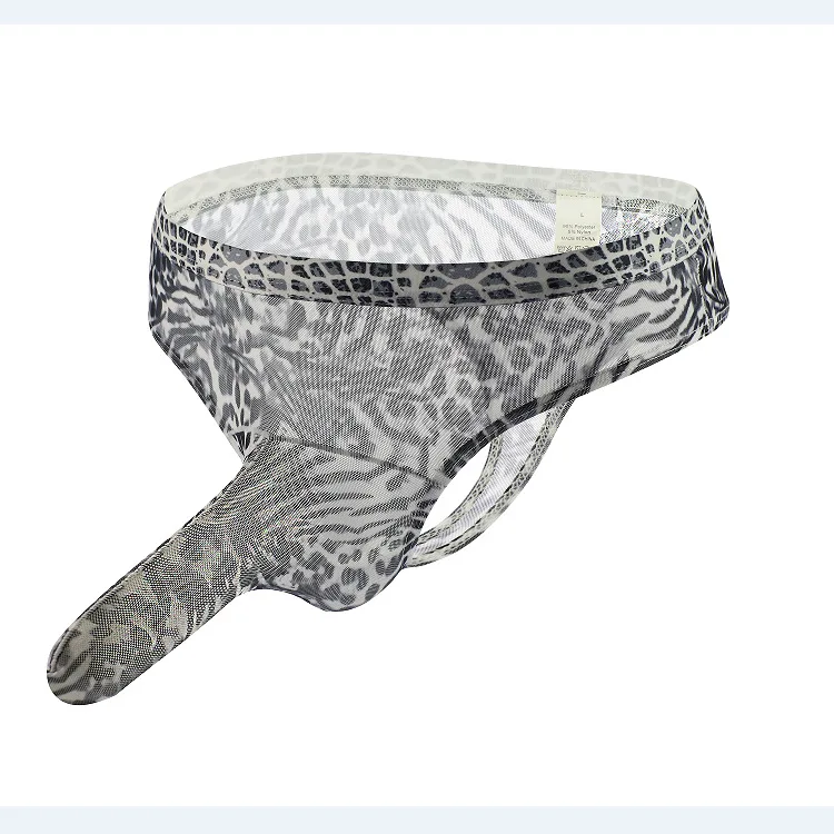 2021 Men's Sexy Transparent Underwear Comfortable Thong Underwear Quick ...