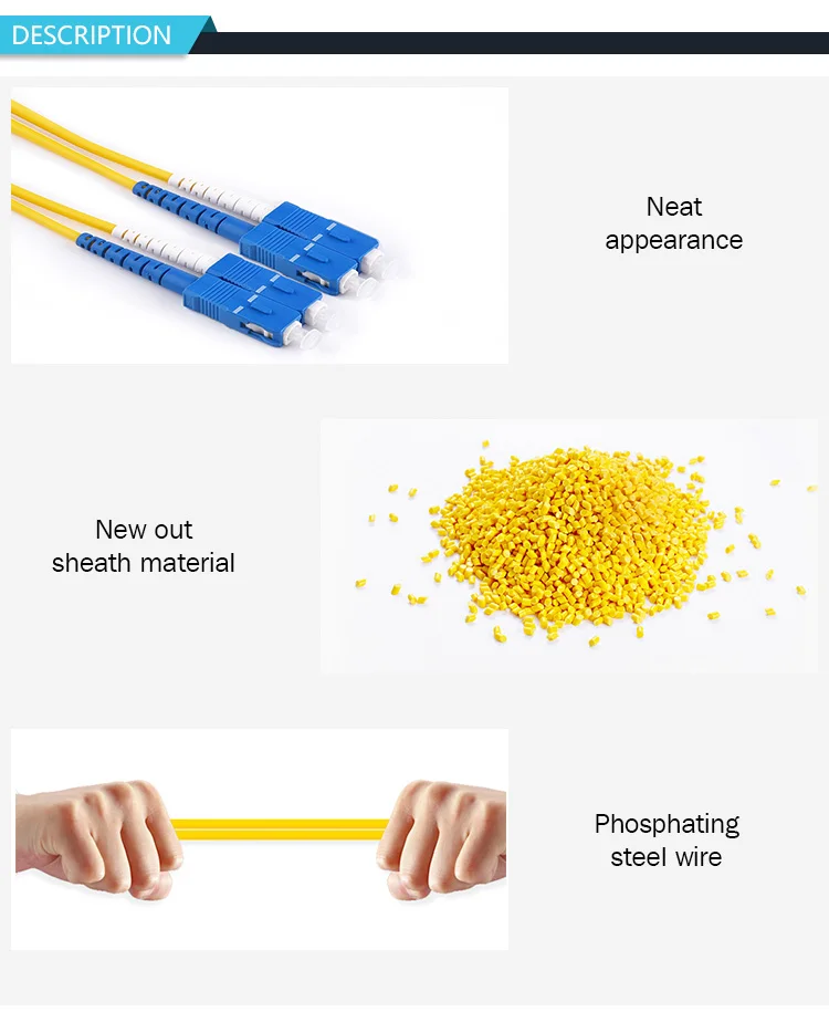 Factory Direct Selling Single Mode Multi Mode Optical Fiber Patch Cord Supplier